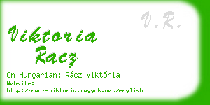 viktoria racz business card
