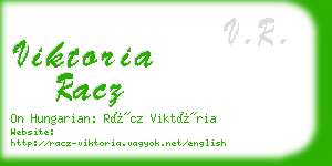 viktoria racz business card